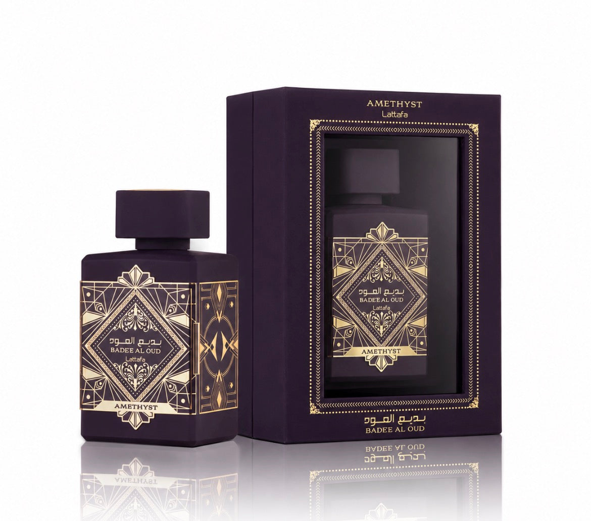 BADE’E AL OUD AMETHYST UNISEX – PERFUME ÁRABE INTENSO Y SOFISTICADO | LATTAFA